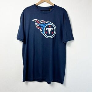 NFL MEN TENNESSE TITANS NAVY SHIRT SIZE XL BRAND NEW 100% COTTON